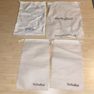 3 Real Real Dust Bags 1 pure enrichment bag therealreal printed storage